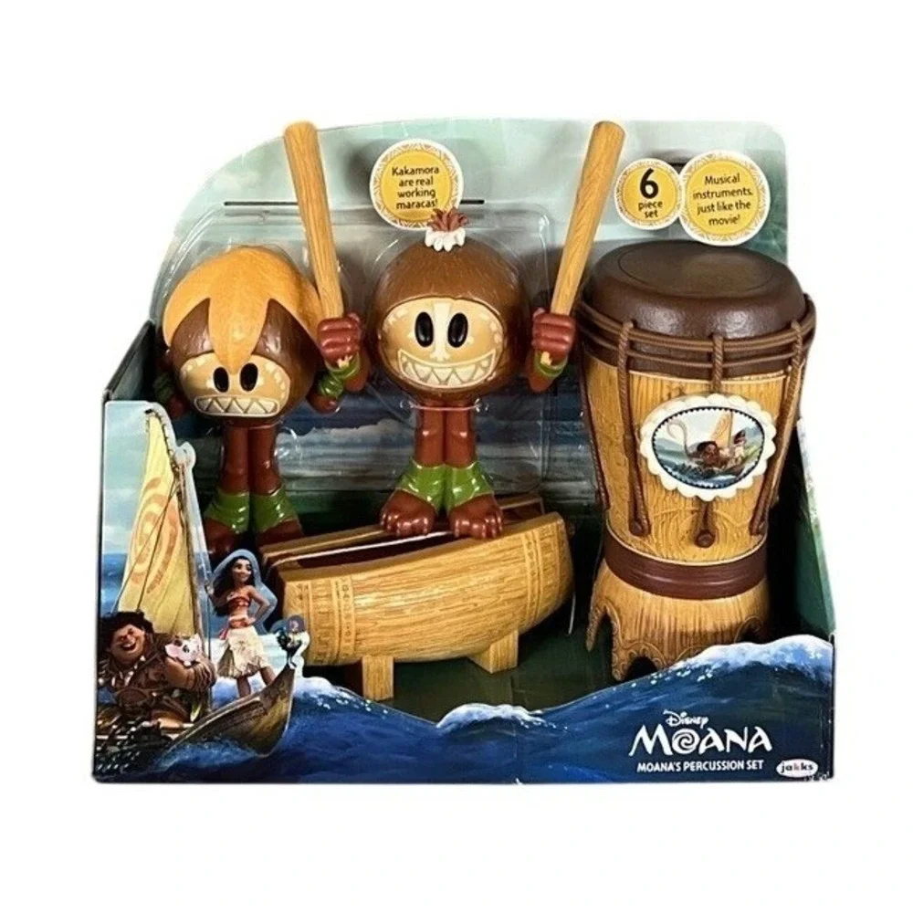 Moana Maracas 6-Piece Percussion Instrument Set Disney Sealed Unused